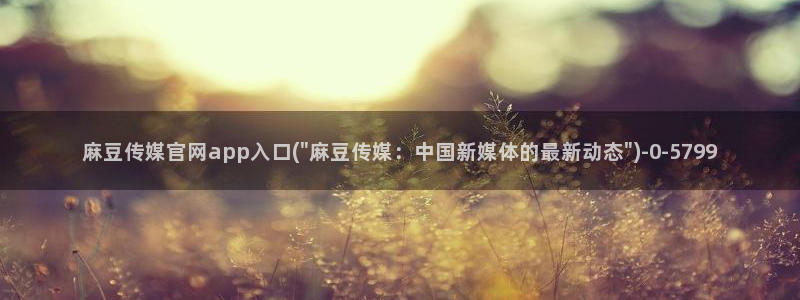 麻豆传媒官网刺青：麻豆传媒官网app入口(\