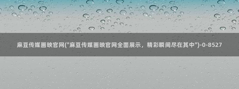 麻豆原创传媒官网：麻豆传媒画映官网(\