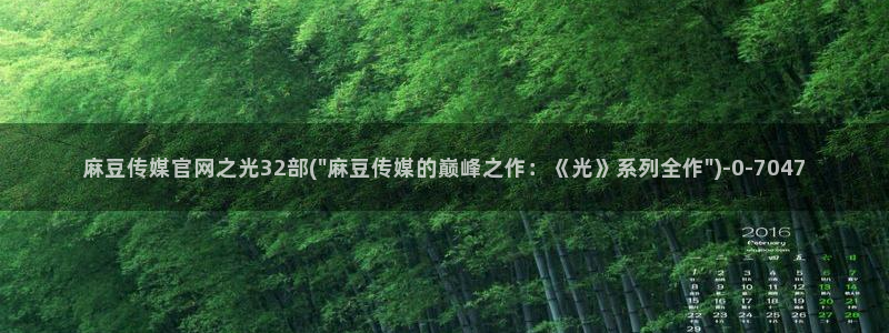 91麻豆传媒官网首页：麻豆传媒官网之光32部(\