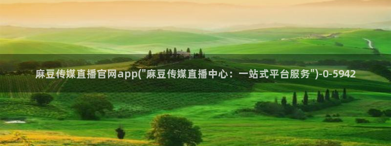 麻豆台湾传媒官网：麻豆传媒直播官网app(\